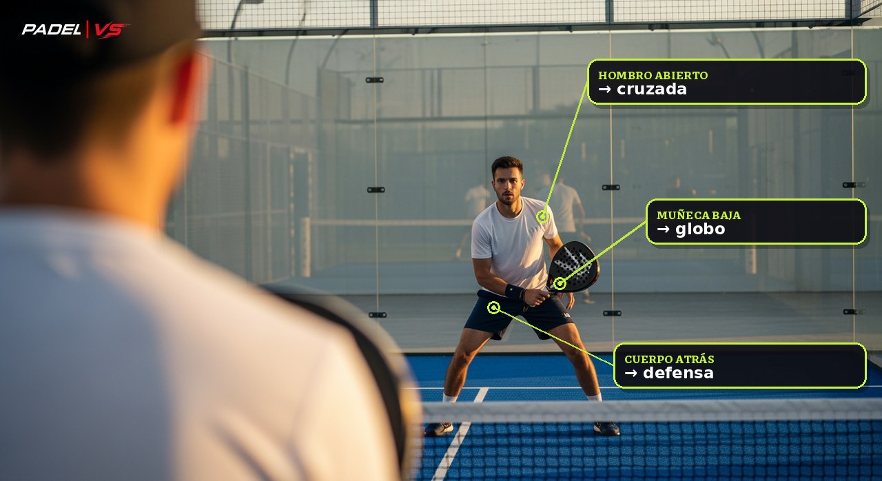 Cómo leer el juego del rival en pádel: señales que te dicen qué viene antes de que pegue — PADEL VS