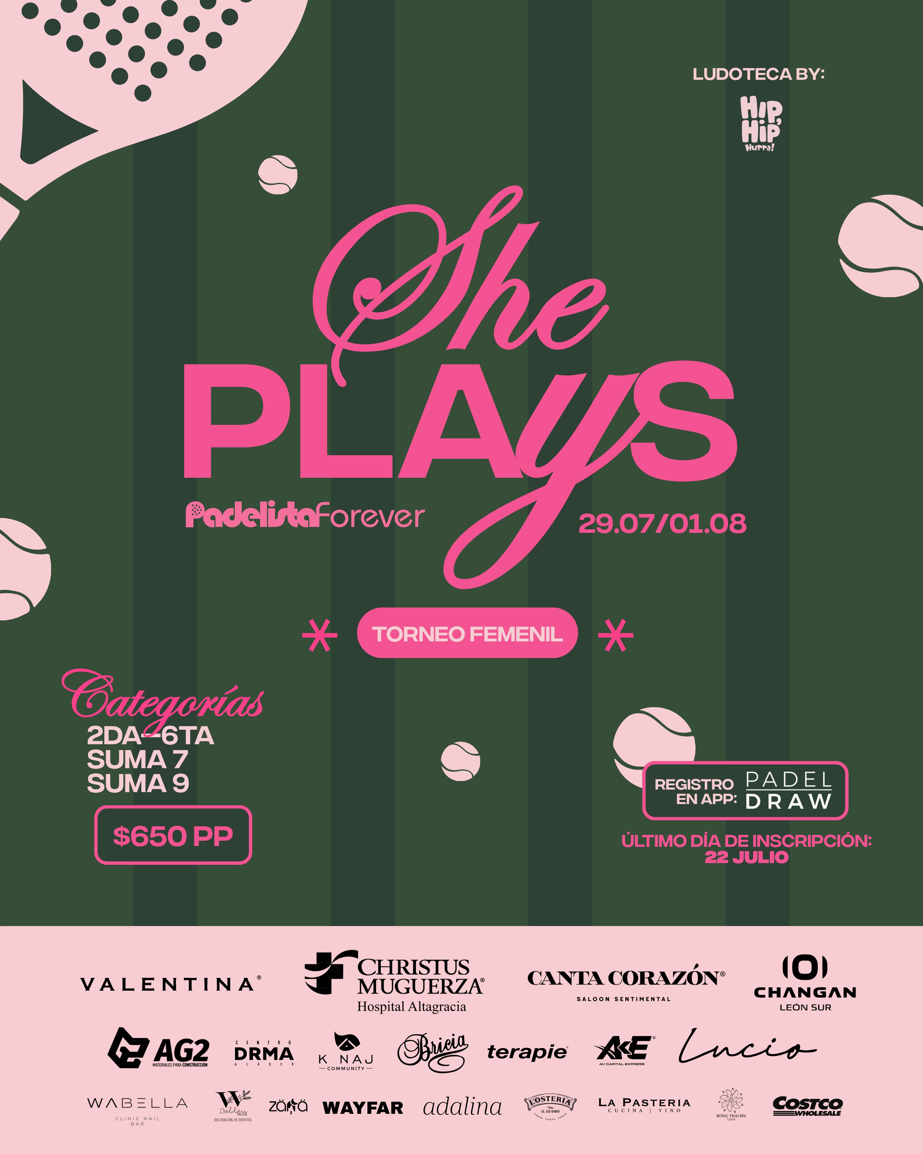 SHE PLAYS