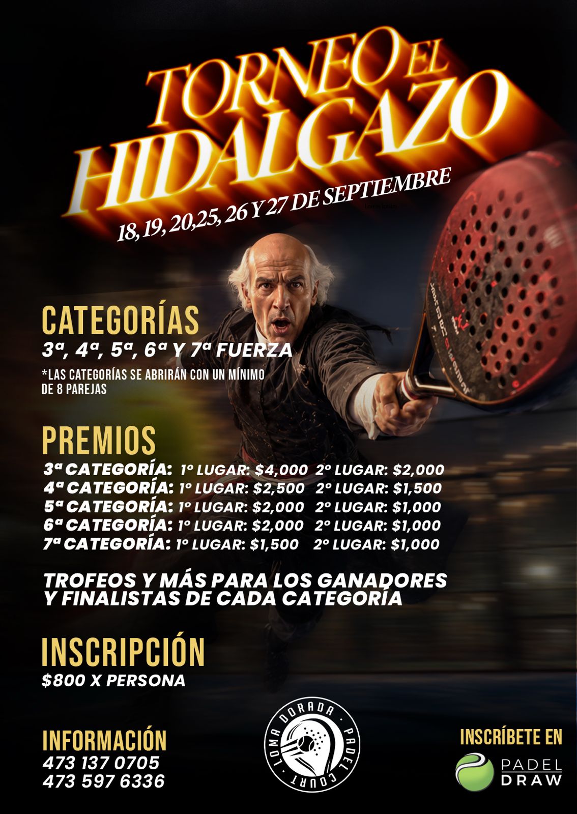 TORNEO DE PADEL HIDALGAZO