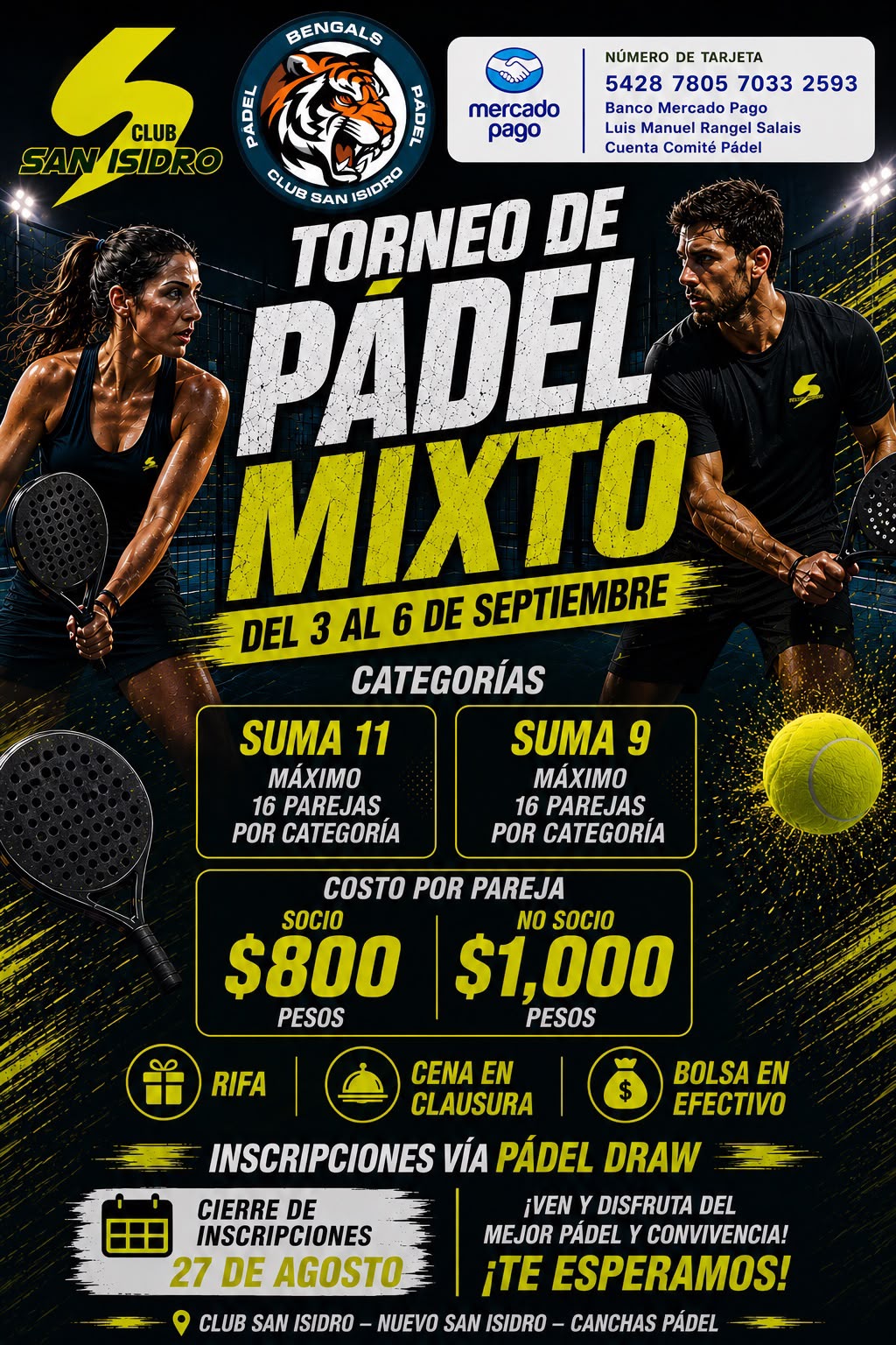 TORNEO MIXTO SAN ISIDRO 2026
