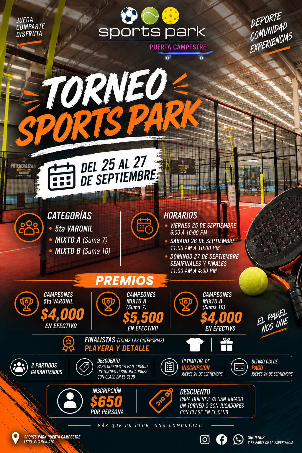 TORNEO SPORTS PARK MIXTOS