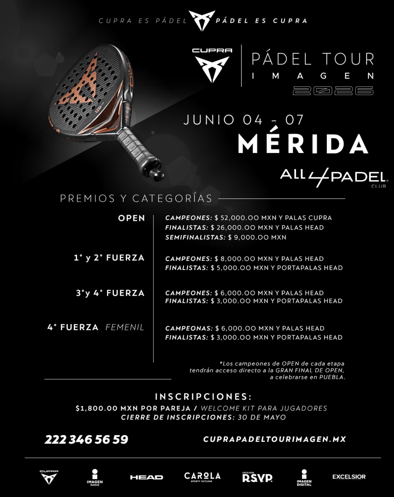 Cupra Pádel Tour Imagen Mérida