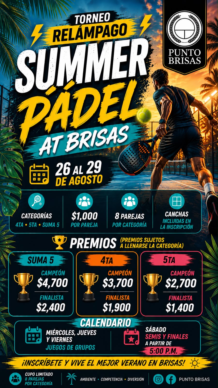 SUMMER PADEL AT BRISAS