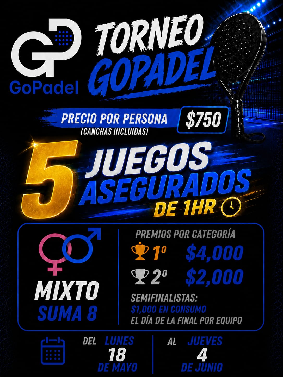 MIXTO GO PADEL