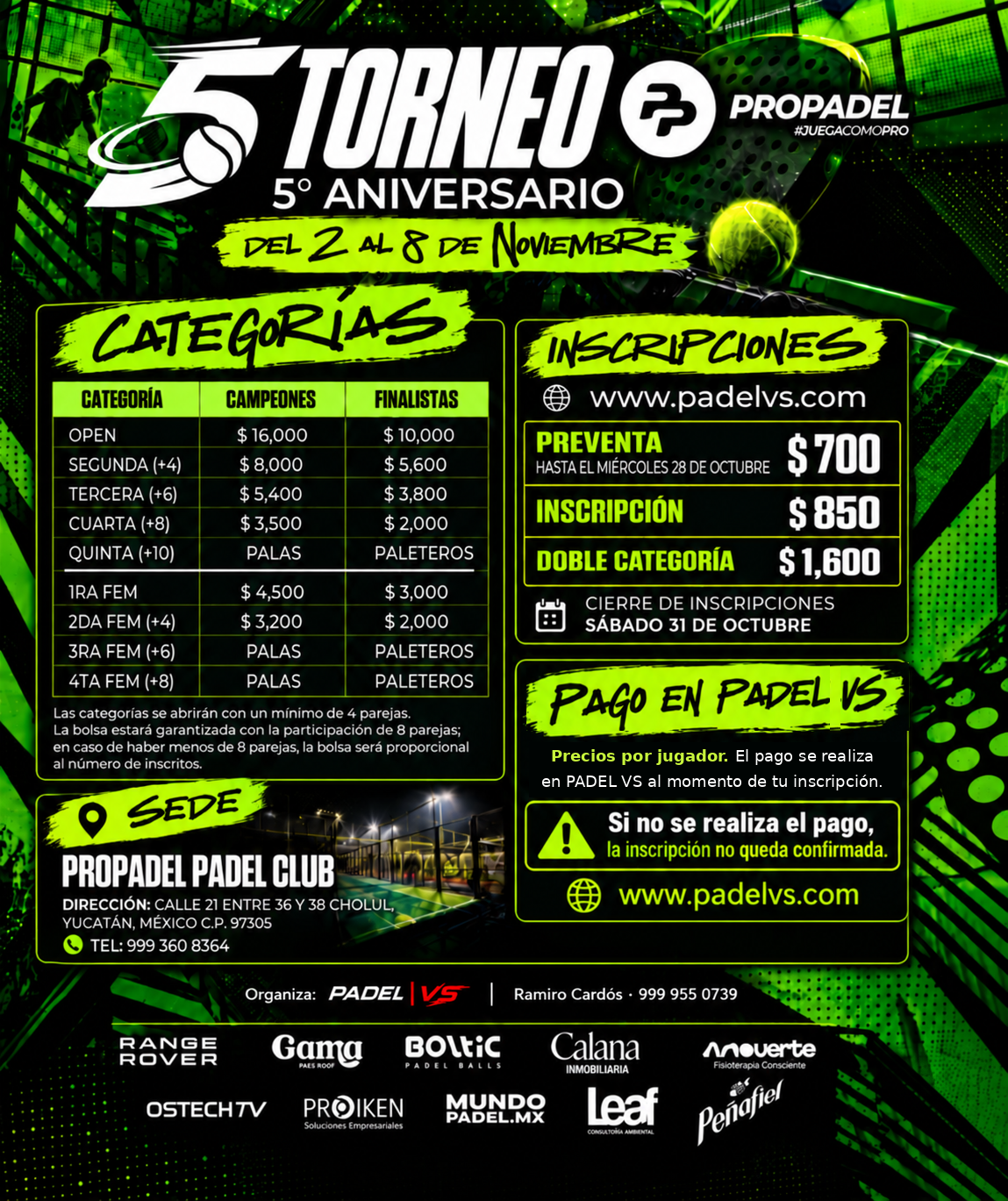 5º Torneo Aniversario ProPadel