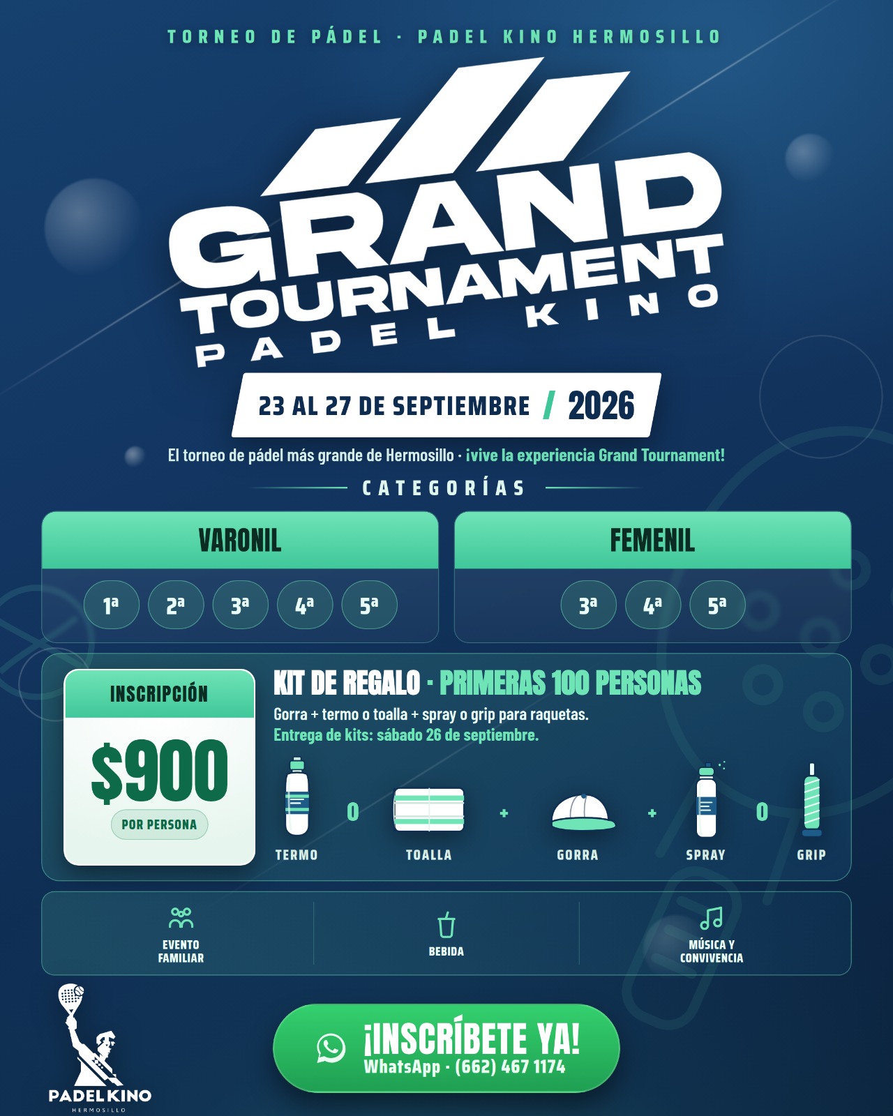 GRAND TOURNAMENT PADEL KINO 2026