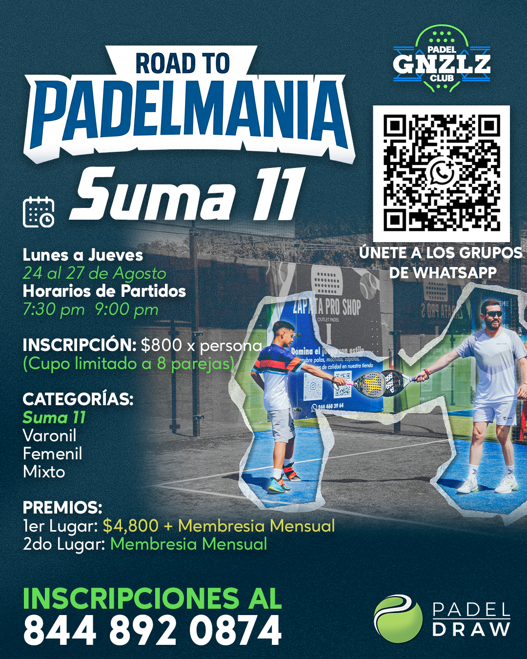 SUMA 11 ROAD TO PADELMANIA GNZLZ