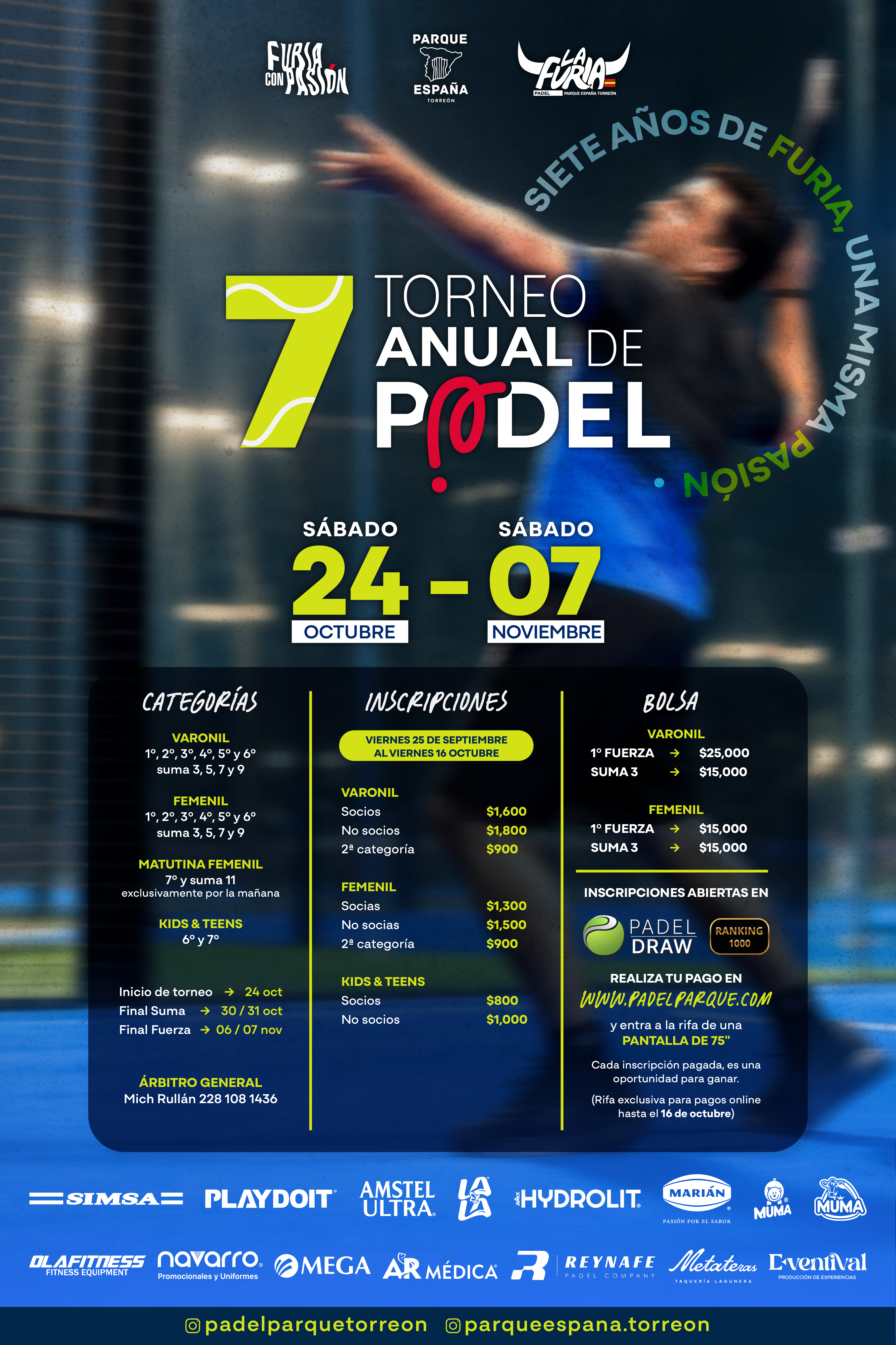 7MO TORNEO ANUAL DE PADEL PARQUE ESPAÑA