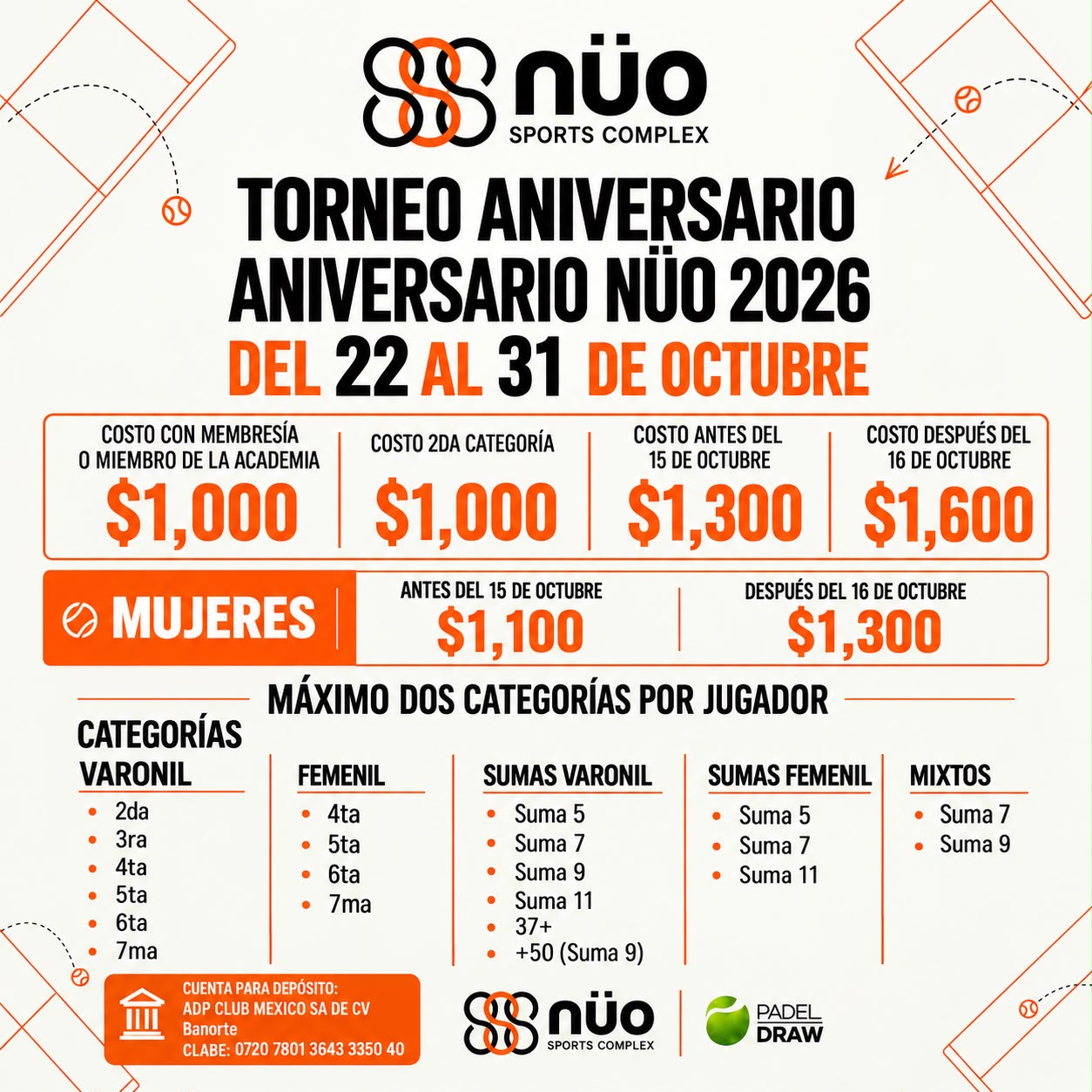 TORNEO ANIVERSARIO NUO  2026