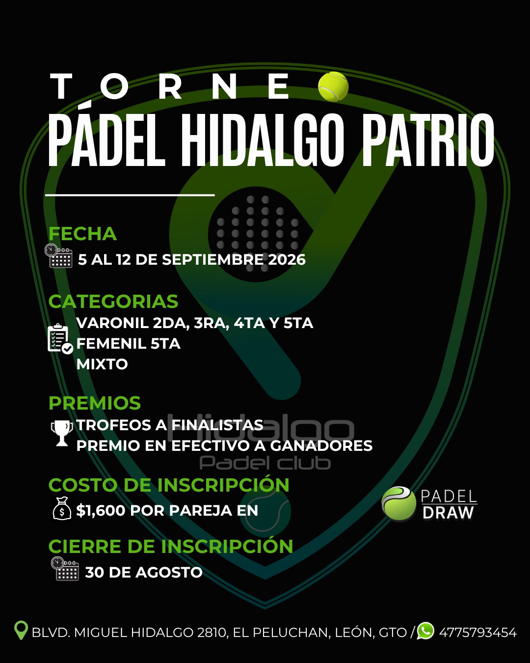 PADEL HIDALGO PATRIO