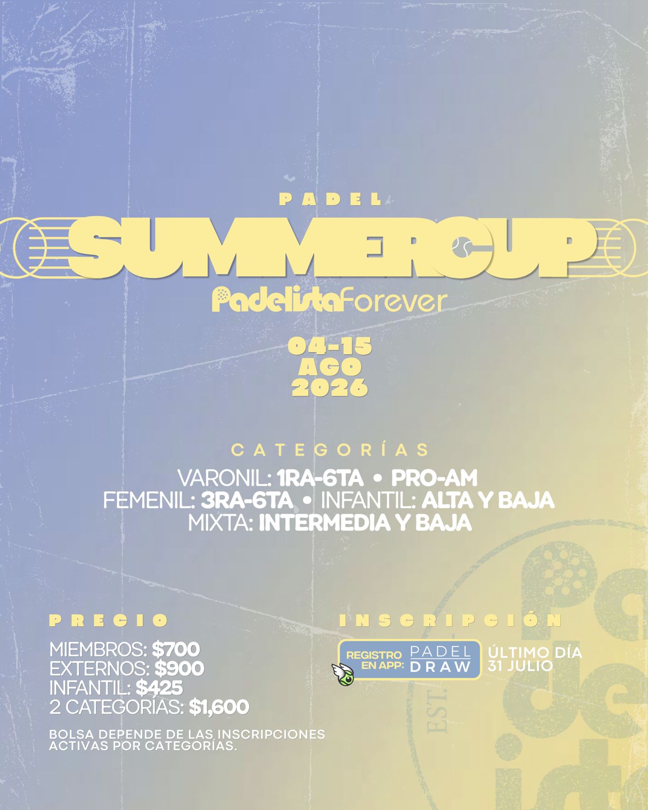 SUMMER CUP - PADELISTA FOREVER
