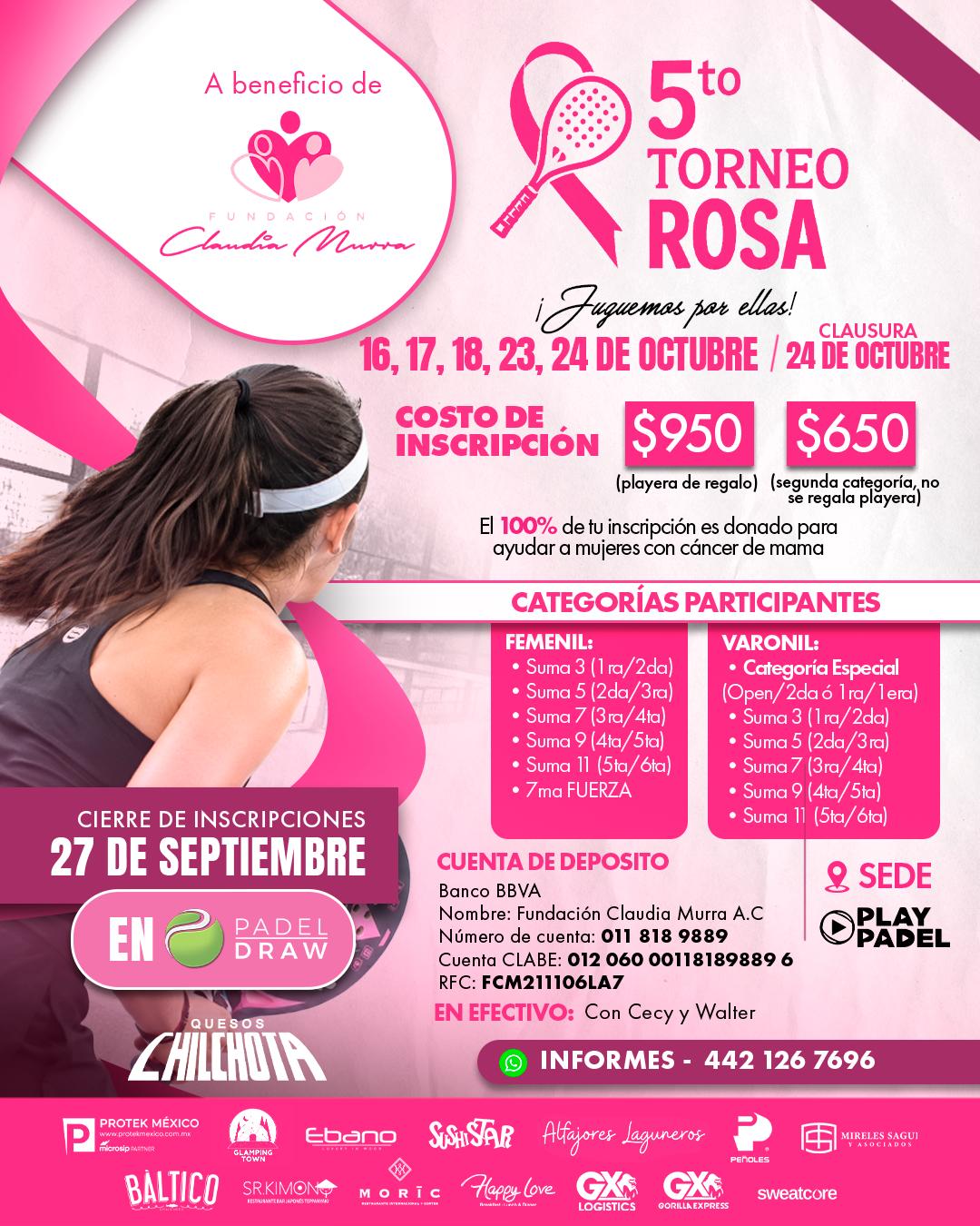 5TO TORNEO ROSA