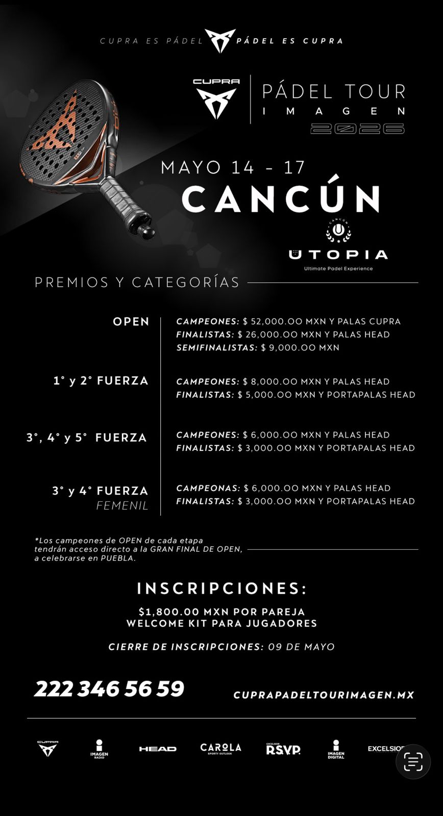 Cupra Pádel Tour Imagen Cancún