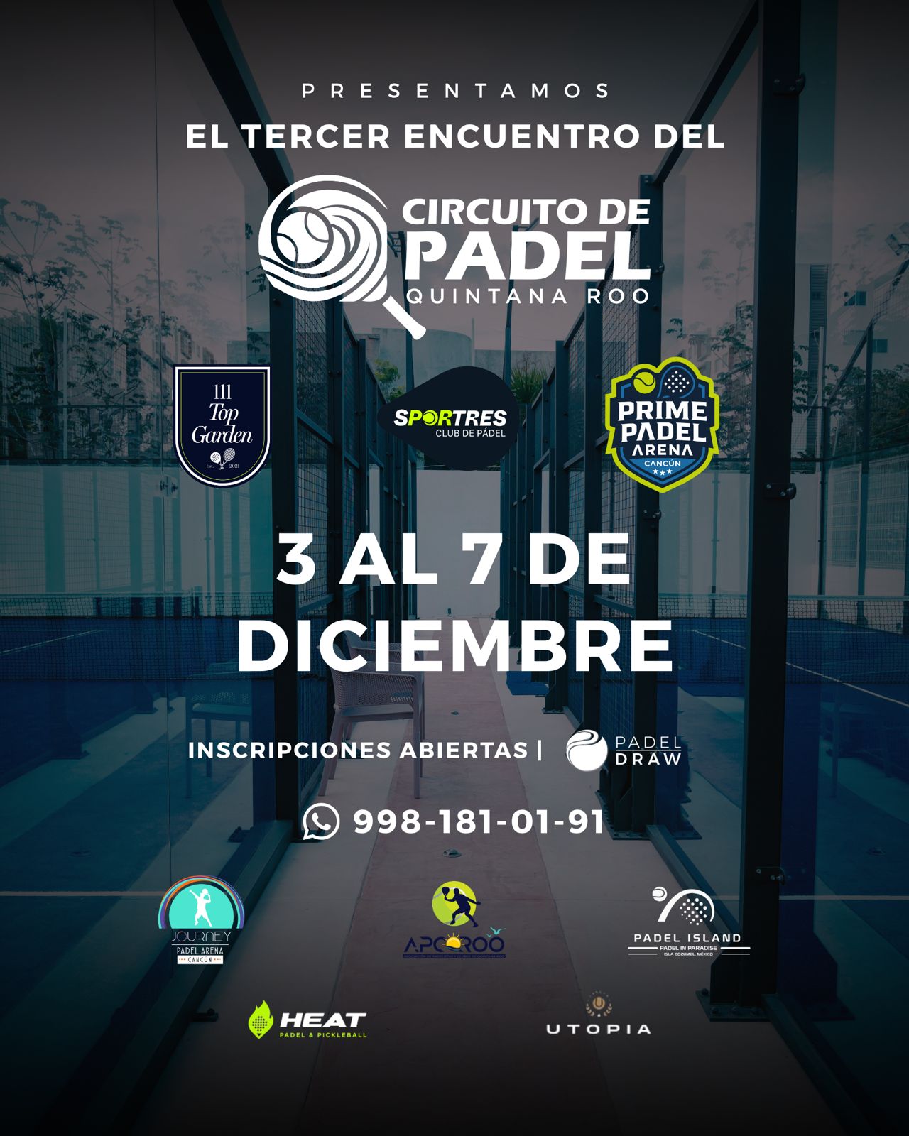 3 CIRCUITO DE PADEL QUINTANA ROO